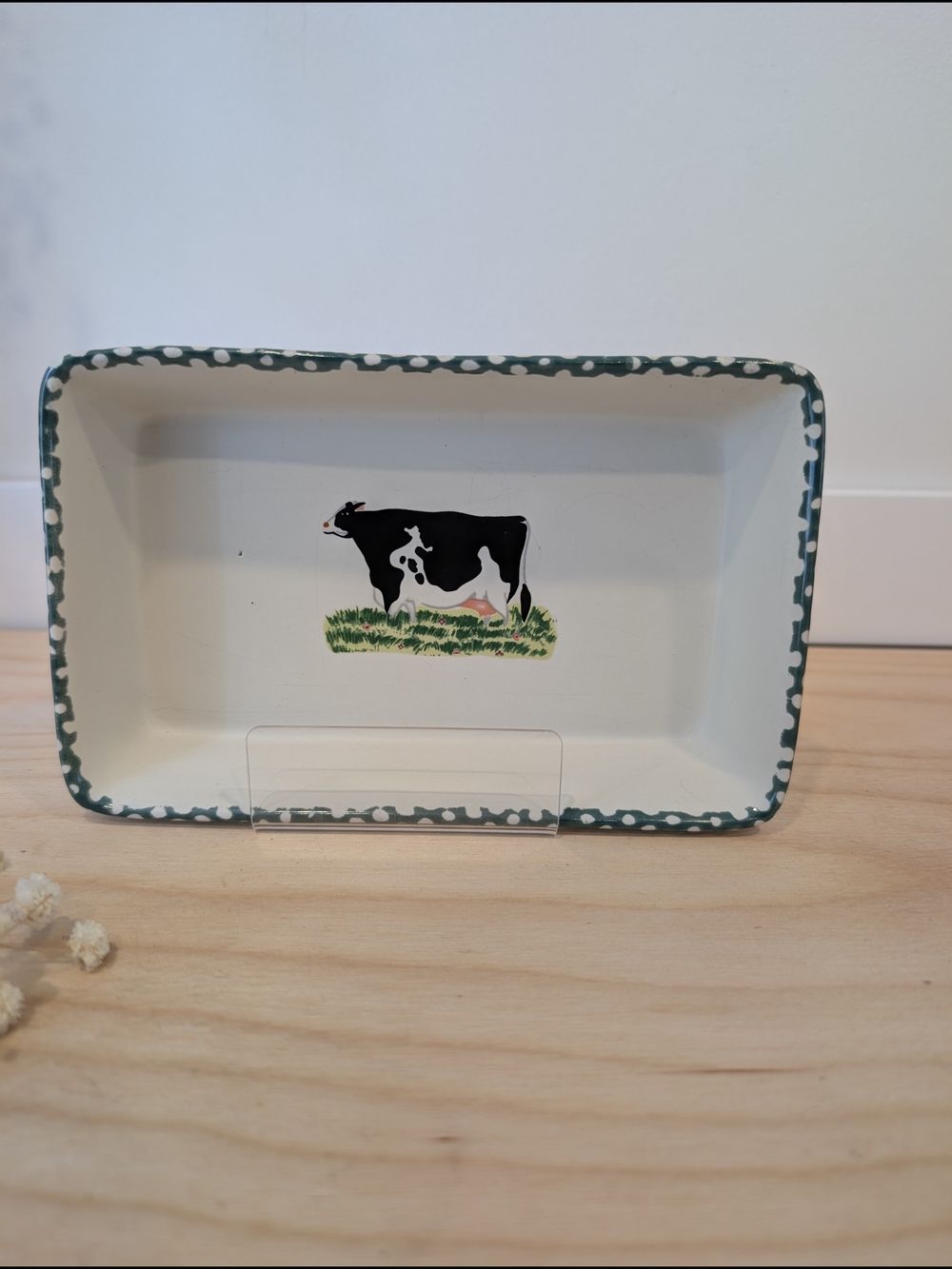Vintage Crystolware Cow Dish — Farmhouse Cottagecore Decor - Picture 5 of 13